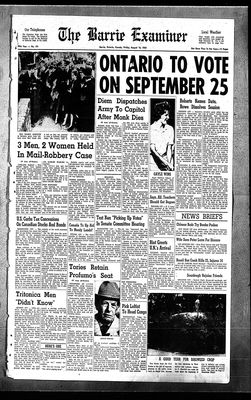 Barrie Examiner, 16 Aug 1963