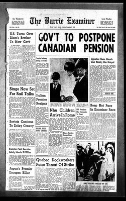 Barrie Examiner, 5 Nov 1963