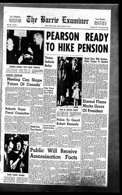 Barrie Examiner, 26 Nov 1963