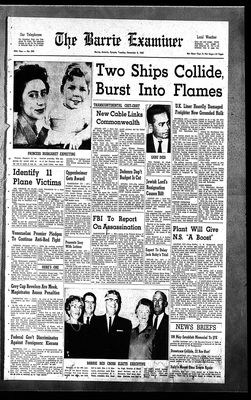 Barrie Examiner, 3 Dec 1963