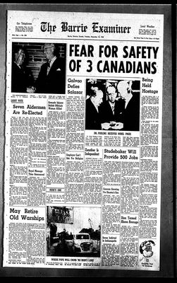 Barrie Examiner, 10 Dec 1963