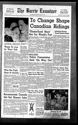 Barrie Examiner, 21 Dec 1963