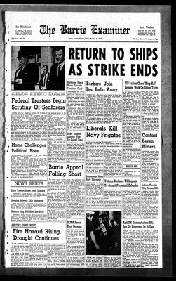 Barrie Examiner, 25 Oct 1963