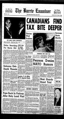 Barrie Examiner, 7 Jan 1964