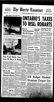 Barrie Examiner, 8 Jan 1964