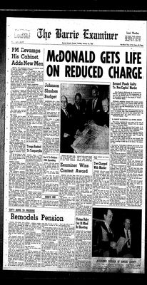 Barrie Examiner, 21 Jan 1964