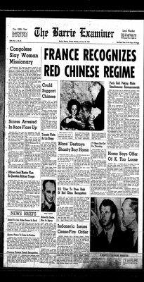 Barrie Examiner, 27 Jan 1964