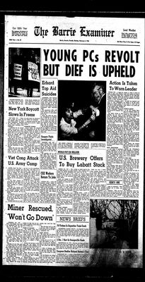 Barrie Examiner, 3 Feb 1964