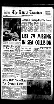 Barrie Examiner, 11 Feb 1964