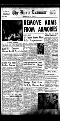 Barrie Examiner, 21 Feb 1964