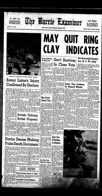 Barrie Examiner, 26 Feb 1964