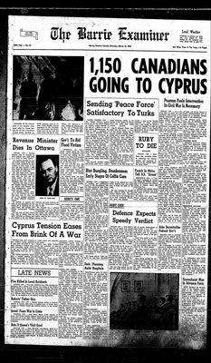 Barrie Examiner, 14 Mar 1964