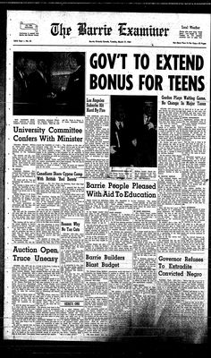 Barrie Examiner, 17 Mar 1964