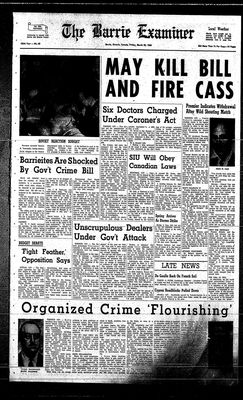 Barrie Examiner, 20 Mar 1964