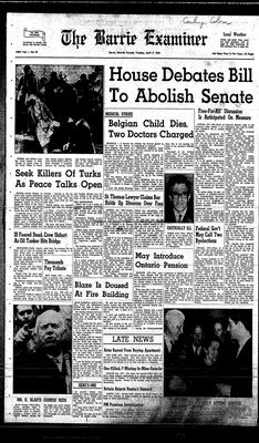 Barrie Examiner, 7 Apr 1964