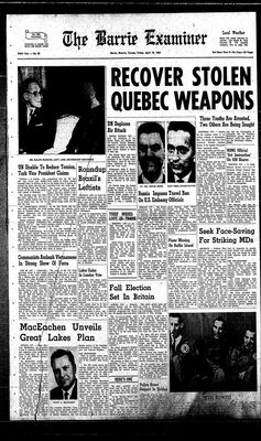 Barrie Examiner, 10 Apr 1964