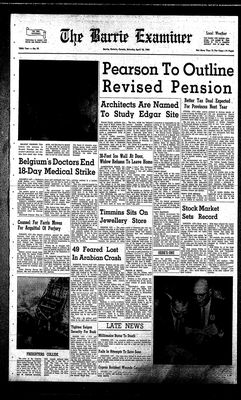 Barrie Examiner, 18 Apr 1964