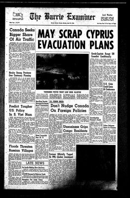 Barrie Examiner, 27 Apr 1964