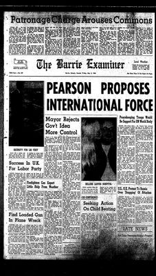 Barrie Examiner, 8 May 1964