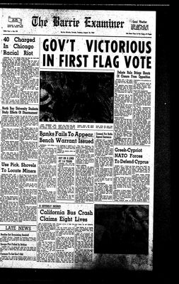 Barrie Examiner, 18 Aug 1964