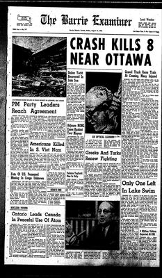 Barrie Examiner, 21 Aug 1964