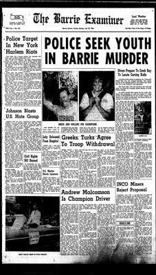 Barrie Examiner, 20 Jul 1964