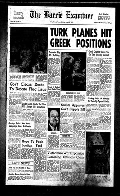 Barrie Examiner, 8 Aug 1964