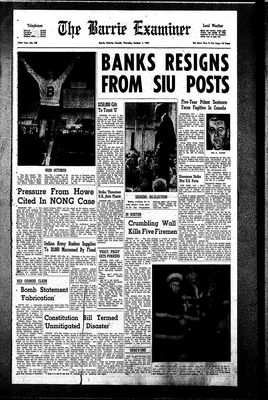 Barrie Examiner, 1 Oct 1964