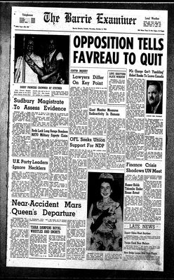 Barrie Examiner, 8 Oct 1964