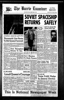 Barrie Examiner, 13 Oct 1964