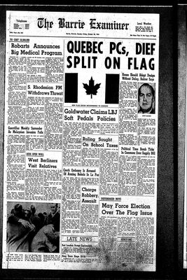 Barrie Examiner, 30 Oct 1964