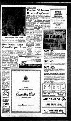 Barrie Examiner, 2 Nov 1964