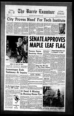 Barrie Examiner, 18 Dec 1964