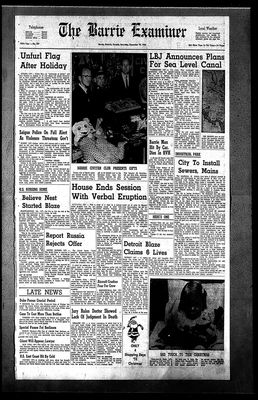 Barrie Examiner, 19 Dec 1964