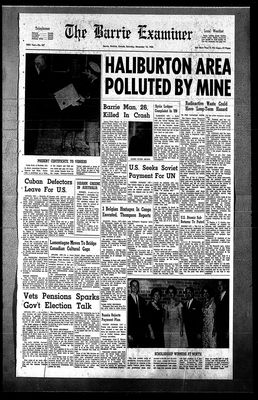 Barrie Examiner, 14 Nov 1964