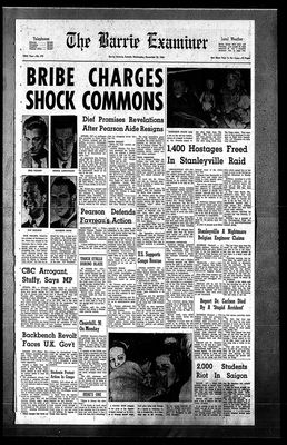 Barrie Examiner, 25 Nov 1964