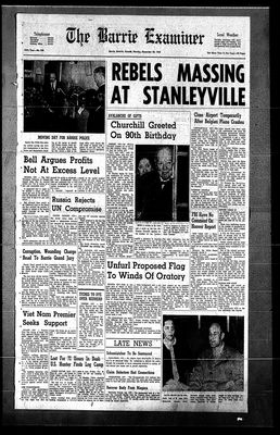 Barrie Examiner, 30 Nov 1964