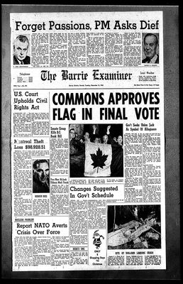 Barrie Examiner, 15 Dec 1964