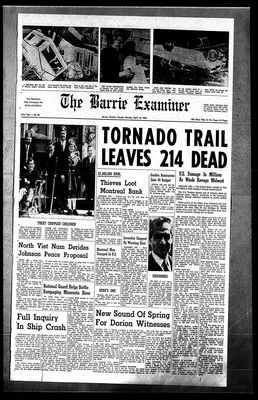 Barrie Examiner, 12 Apr 1965