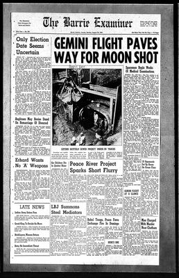 Barrie Examiner, 30 Aug 1965