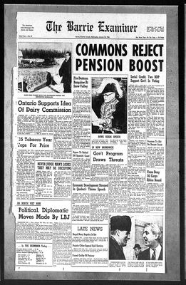 Barrie Examiner, 26 Jan 1966