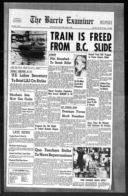 Barrie Examiner, 7 Jan 1966