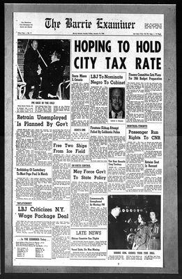 Barrie Examiner, 14 Jan 1966