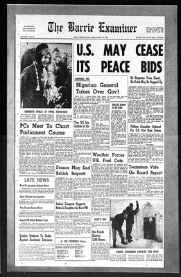 Barrie Examiner, 17 Jan 1966