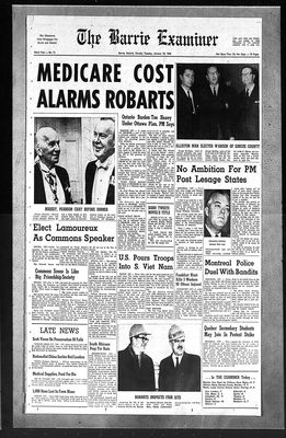 Barrie Examiner, 18 Jan 1966