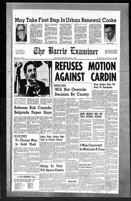 Barrie Examiner, 11 Mar 1966