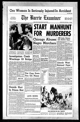 Barrie Examiner, 13 Aug 1966