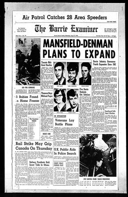 Barrie Examiner, 17 Aug 1966