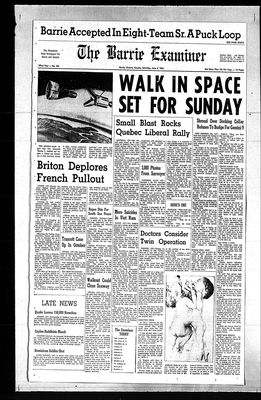 Barrie Examiner, 4 Jun 1966