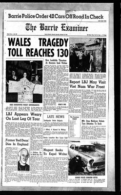 Barrie Examiner, 22 Oct 1966